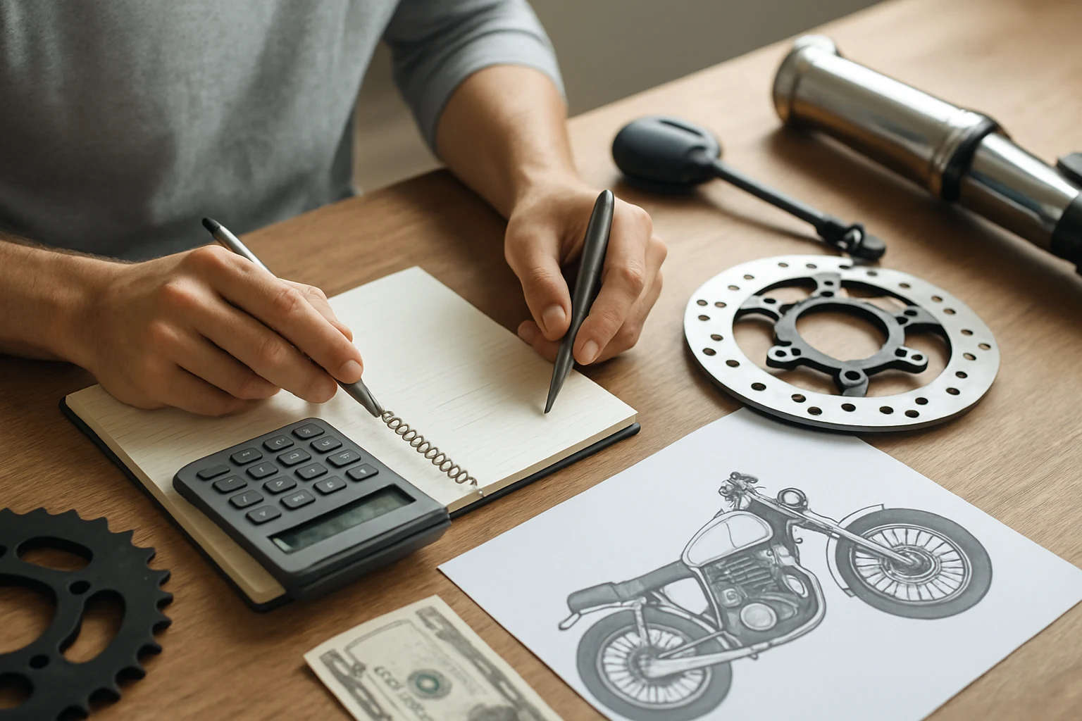 งบประมาณอะไหล่แต่งมอเตอร์ไซค์