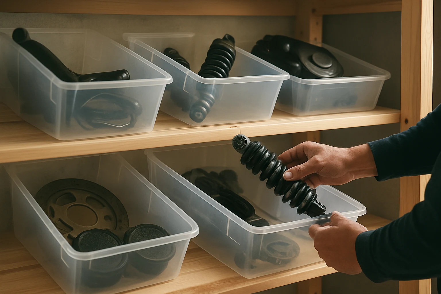 จัดเก็บอะไหล่แต่งมอเตอร์ไซค์อย่างมีประสิทธิภาพ