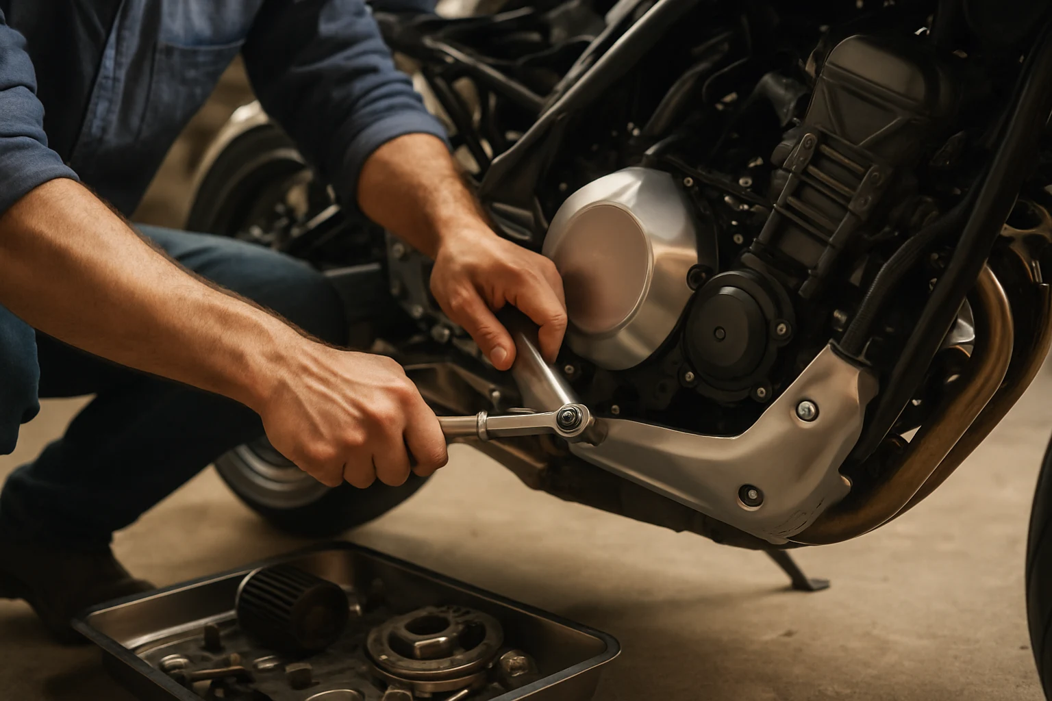 เปลี่ยนอะไหล่แต่งมอเตอร์ไซค์