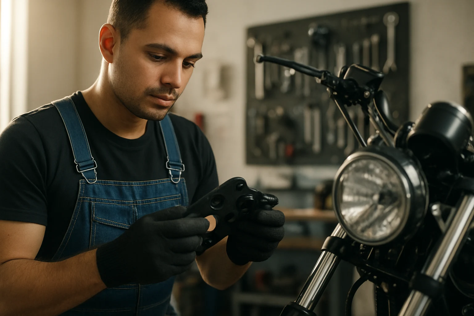 ตรวจสอบอะไหล่แต่งมอเตอร์ไซค์