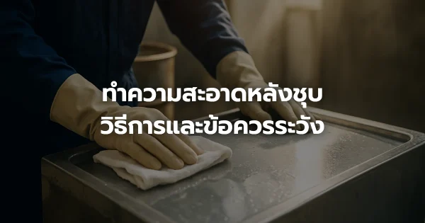 ทำความสะอาดหลังชุบ: วิธีการและข้อควรระวัง