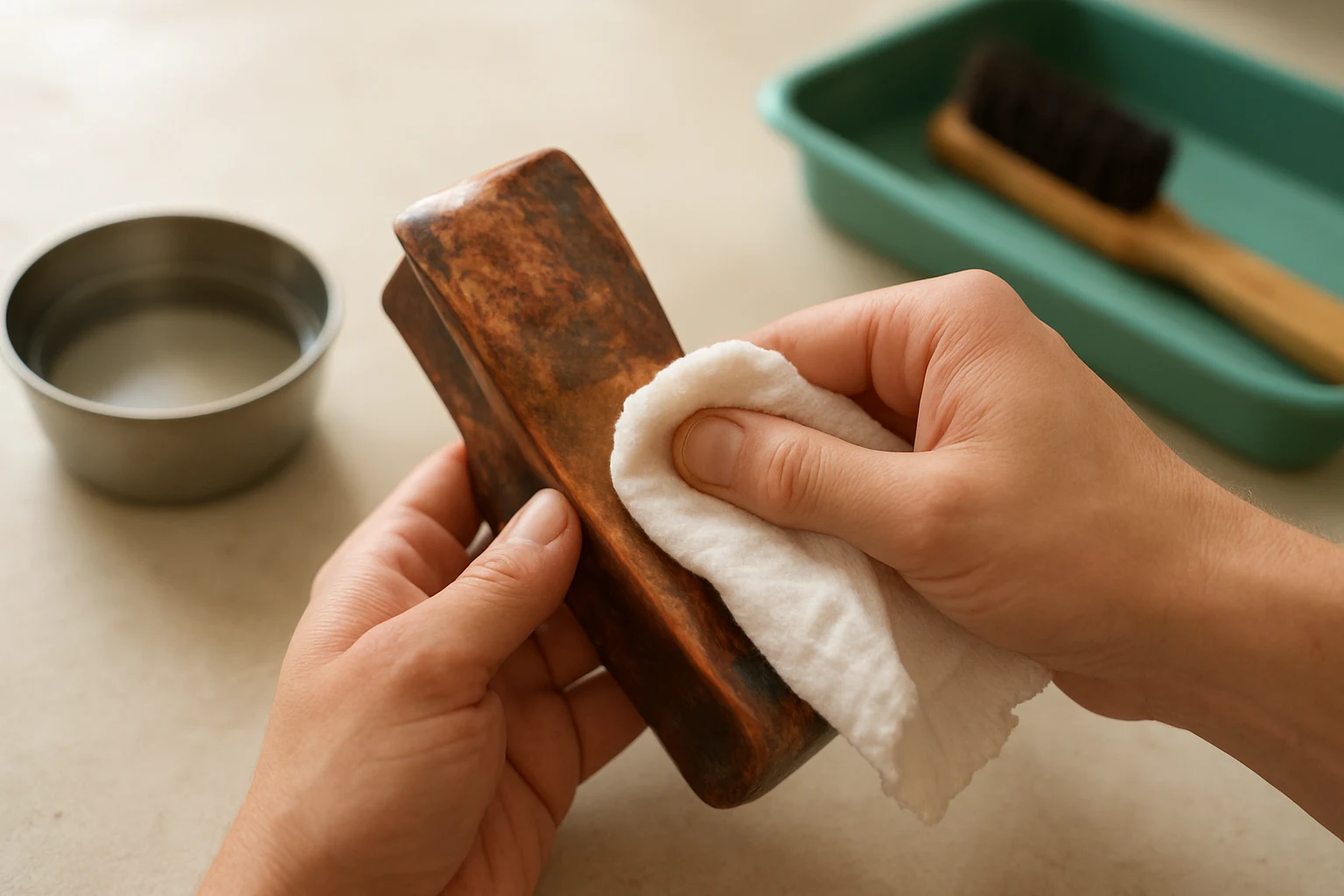 ทำความสะอาดหลังชุบ