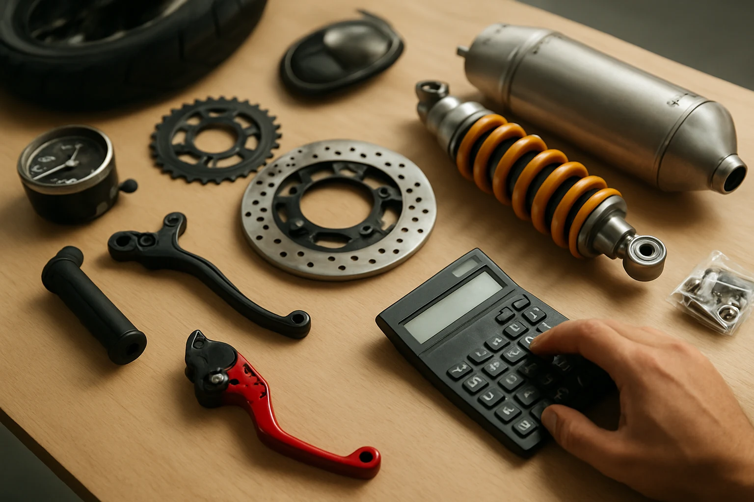 ค่าใช้จ่ายในการซื้ออะไหล่แต่งมอเตอร์ไซค์