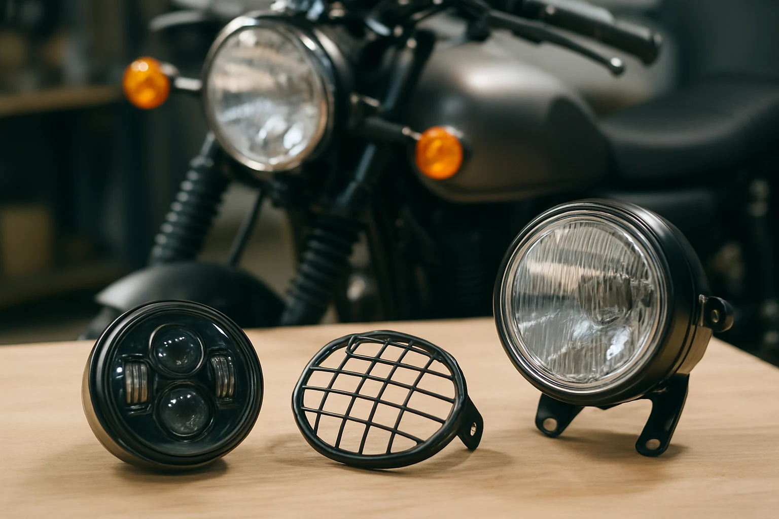 เปรียบเทียบอะไหล่แต่งมอเตอร์ไซค์ไฟหน้า