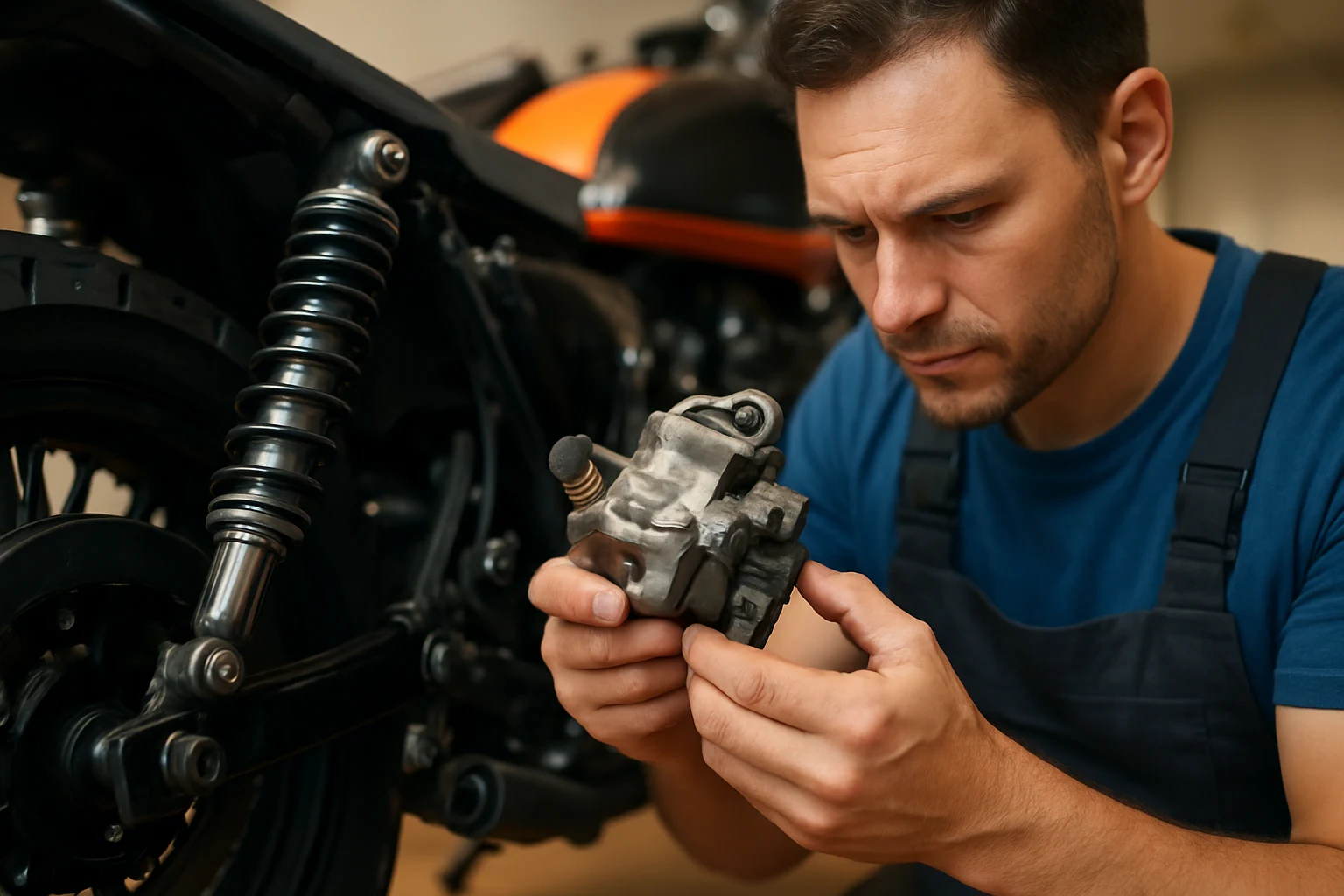 ตรวจสอบความเสียหายอะไหล่แต่งมอเตอร์ไซค์