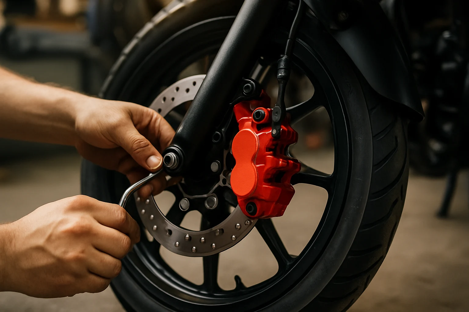 ติดตั้งอะไหล่แต่งมอเตอร์ไซค์เบรกอย่างมืออาชีพ