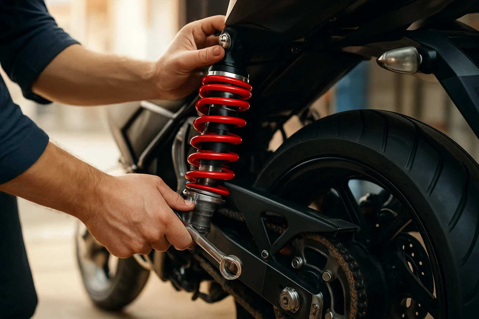 ติดตั้งอะไหล่แต่งมอเตอร์ไซค์