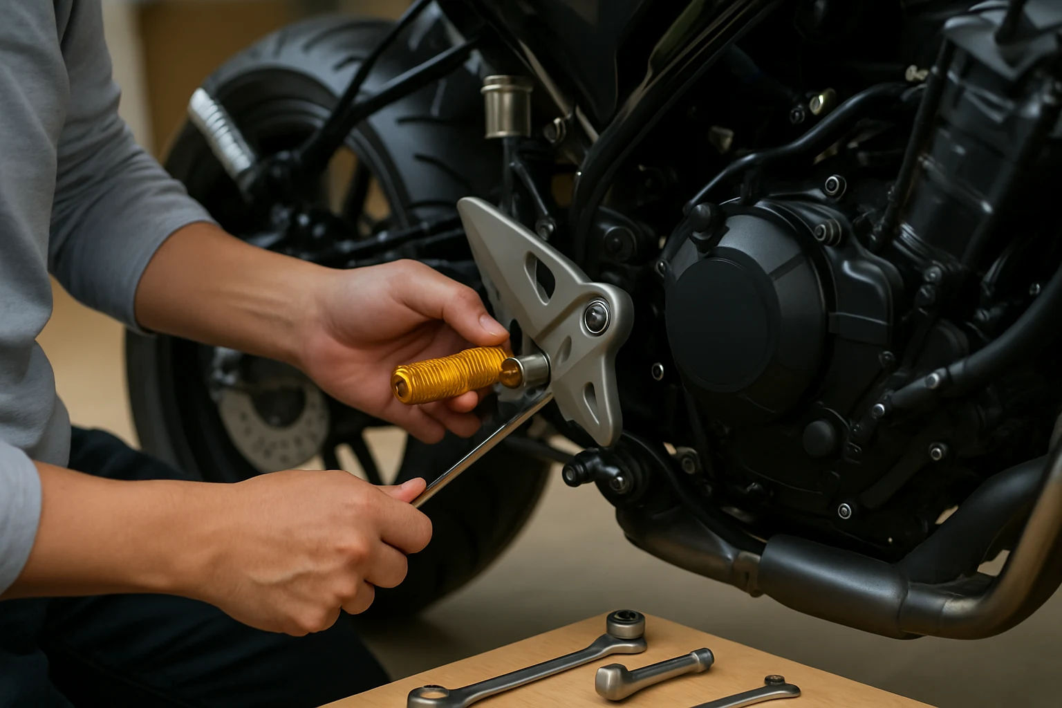 ติดตั้งอะไหล่แต่งมอเตอร์ไซค์