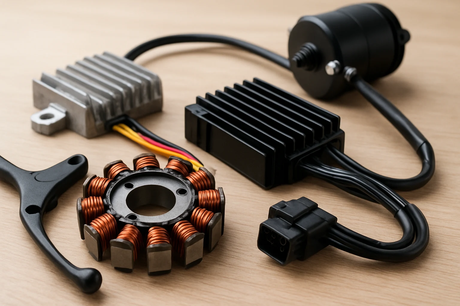 เปรียบเทียบอะไหล่แต่งมอเตอร์ไซค์ระบบไฟฟ้า