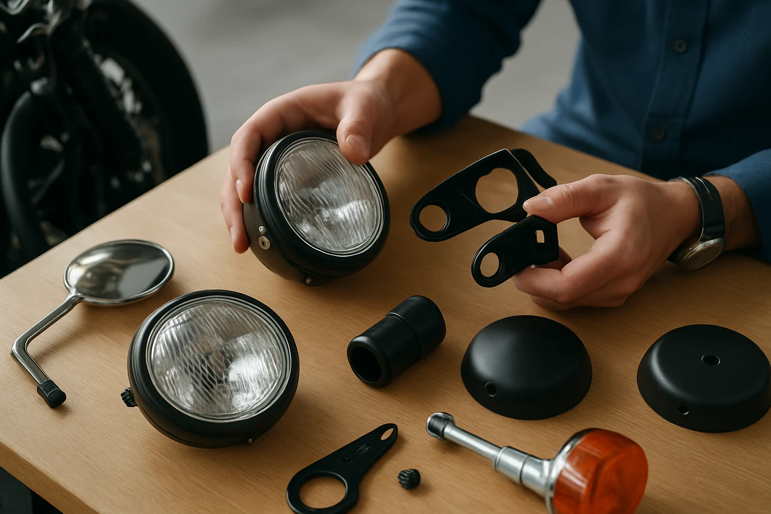 ราคาอะไหล่แต่งมอเตอร์ไซค์ไฟหน้า