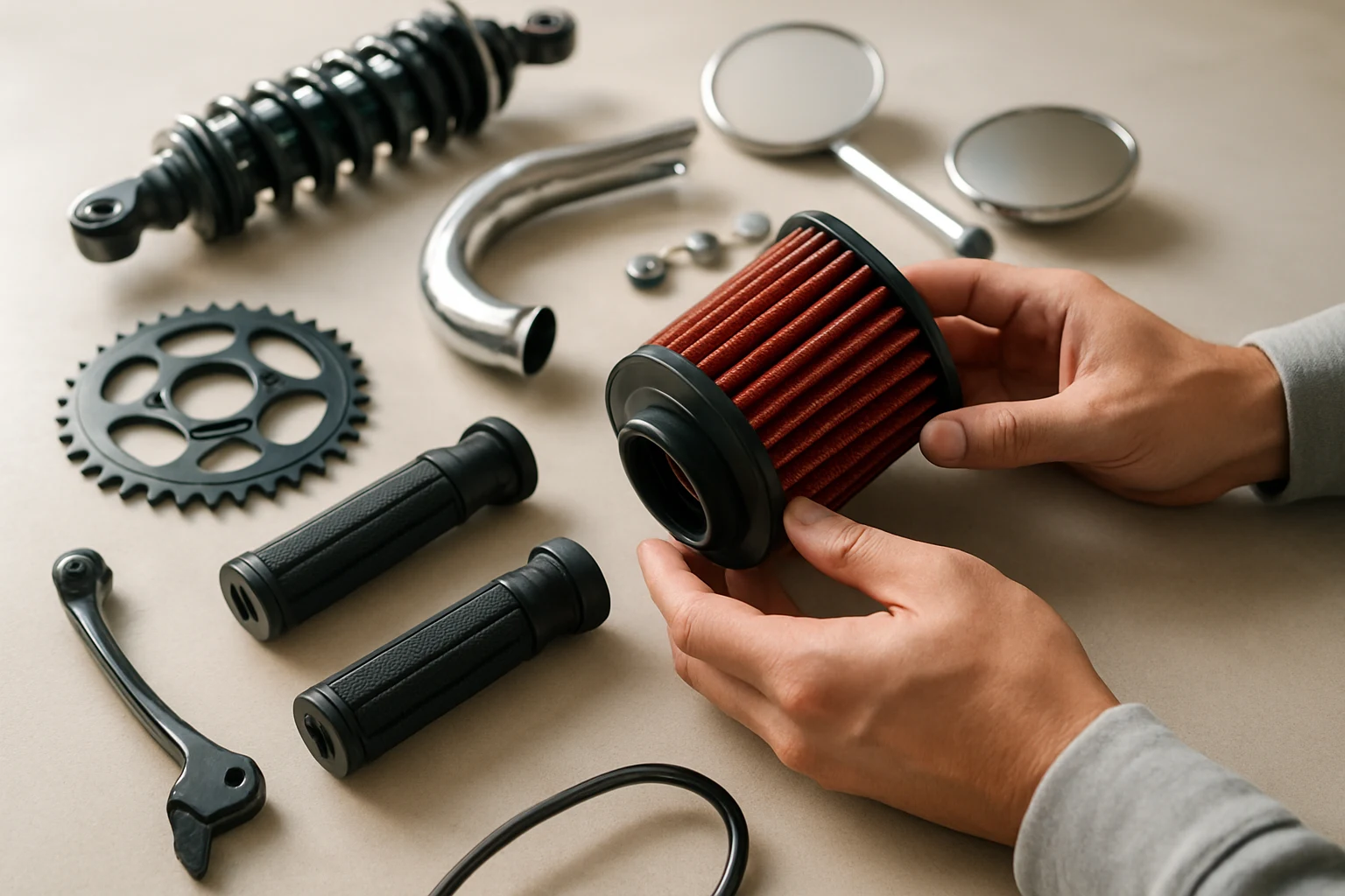 อะไหล่แต่งมอเตอร์ไซค์สำหรับมือใหม่