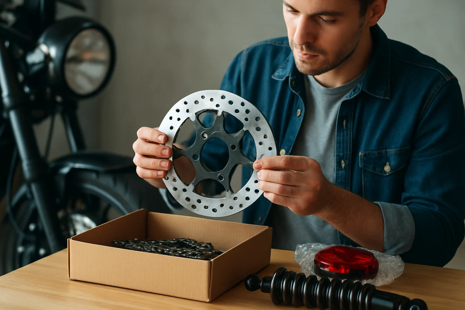 การจัดส่งอะไหล่แต่งมอเตอร์ไซค์