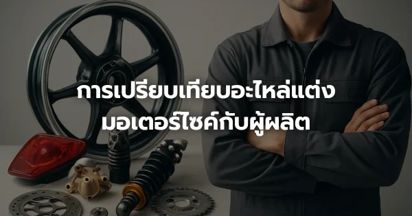 การเปรียบเทียบอะไหล่แต่งมอเตอร์ไซค์กับผู้ผลิต