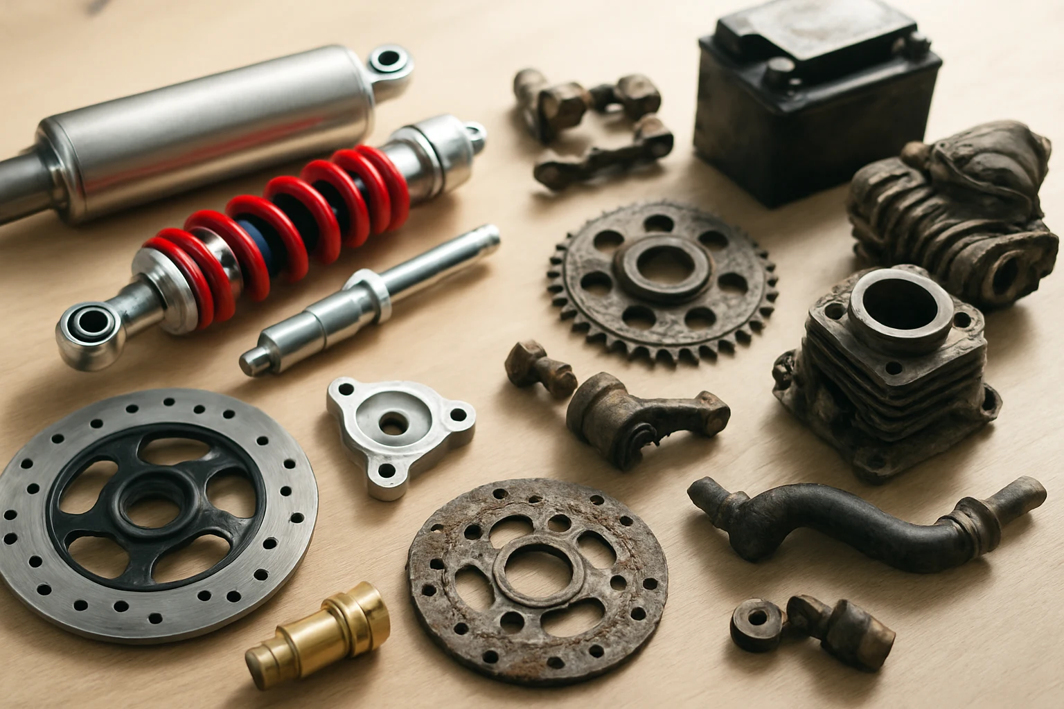 การเปรียบเทียบอะไหล่แต่งมอเตอร์ไซค์กับอะไหล่มือสอง