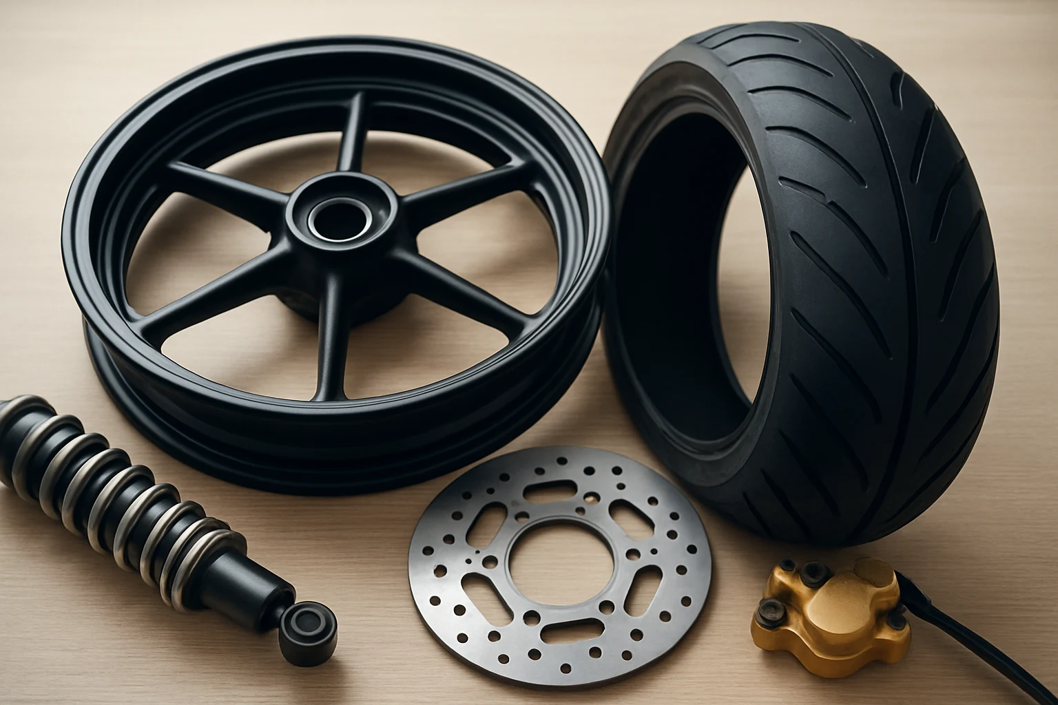 เปรียบเทียบอะไหล่แต่งมอเตอร์ไซค์ล้อและยาง