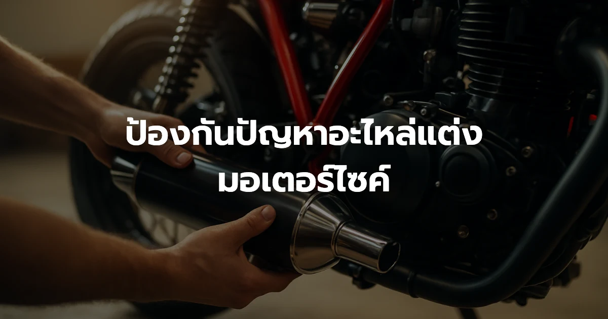 ป้องกันปัญหาอะไหล่แต่งมอเตอร์ไซค์