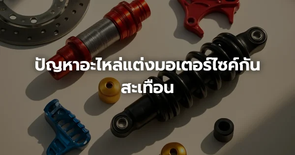 ปัญหาอะไหล่แต่งมอเตอร์ไซค์กันสะเทือน