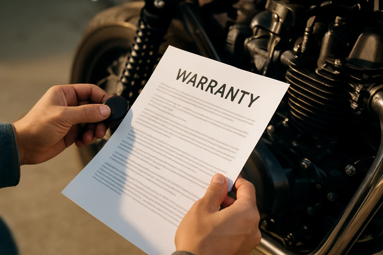 การรับประกันอะไหล่แต่งมอเตอร์ไซค์