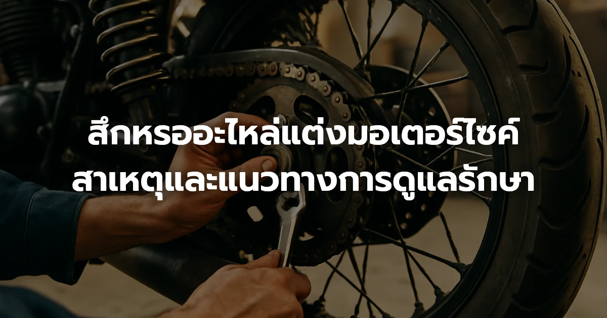 สึกหรออะไหล่แต่งมอเตอร์ไซค์: สาเหตุและแนวทางการดูแลรักษา
